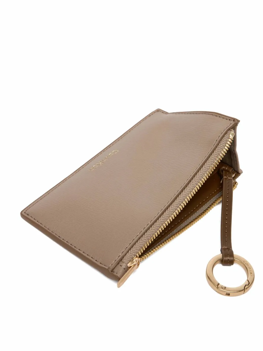 Portafoglio Foil Logo Top Zip Cardcase LV04F1090G Beige