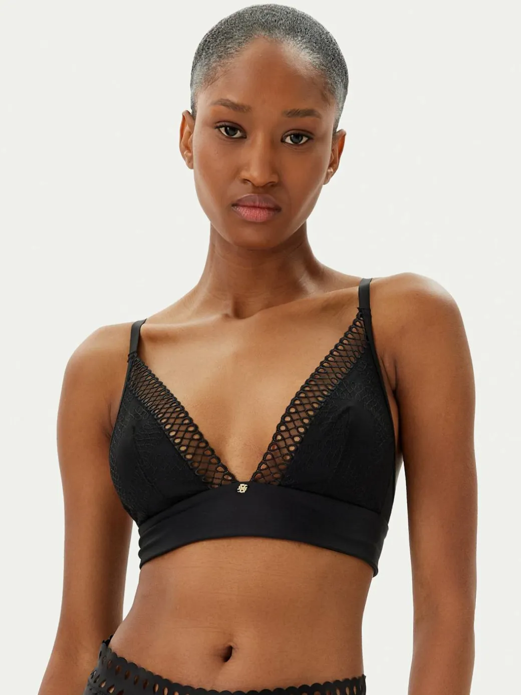 Reggiseno Bralette Eyelet 50540428 Nero