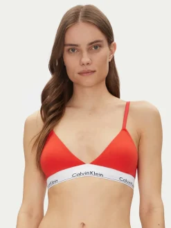 Reggiseno Bralette Lightly Lined Triangle 000QF5650E Rosso