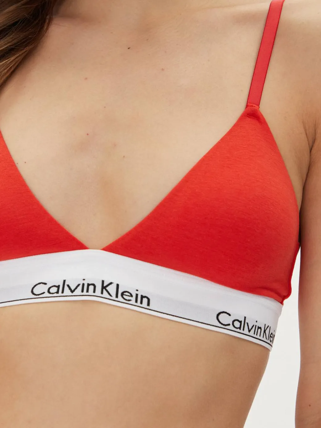 Reggiseno Bralette Lightly Lined Triangle 000QF5650E Rosso