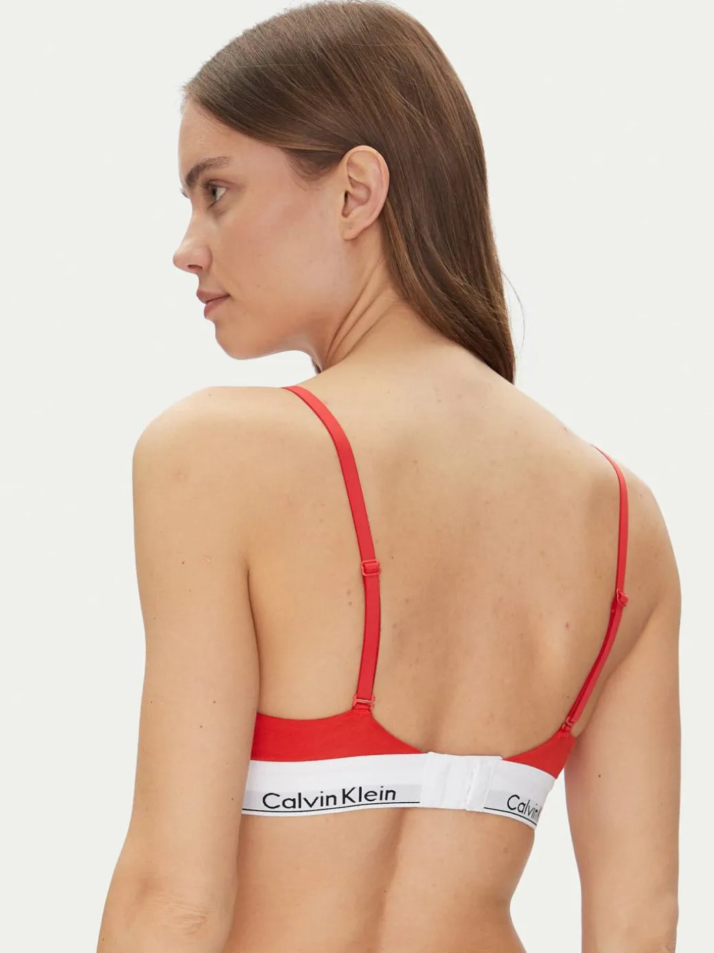 Reggiseno Bralette Lightly Lined Triangle 000QF5650E Rosso