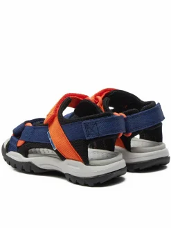 Sandali J Borealis Boy J450RE 01411 C0659 M Blu scuro