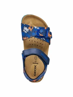 Sandali J Ghita Boy J028LB 06A54 C0693 D Blu scuro