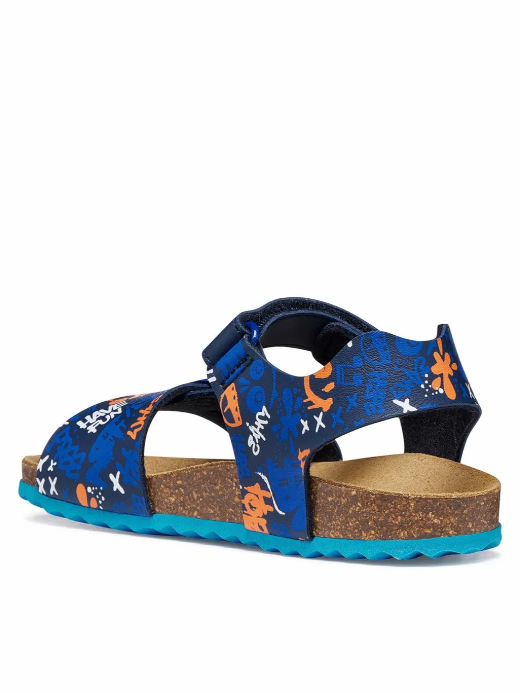 Sandali J Ghita Boy J028LB 06A54 C0693 D Blu scuro