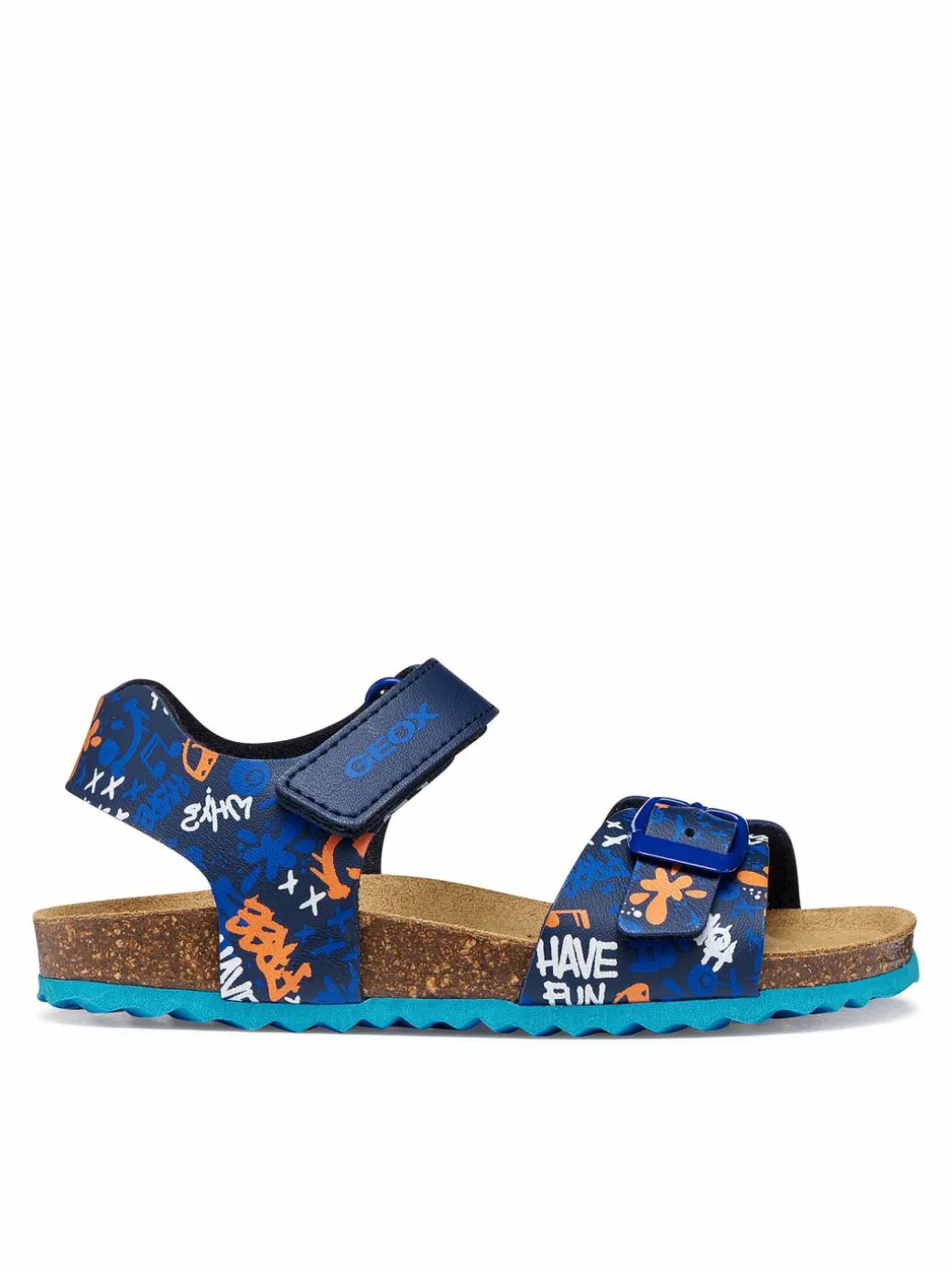 Sandali J Ghita Boy J028LB 06A54 C0693 M Blu scuro