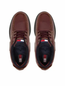 Scarpe basse Archive '01 Boat Shoe Leather EM0EM01651 Marrone