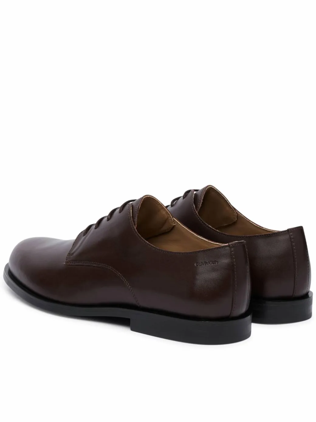 Scarpe basse Ess Rubber Derby Lth HM0HM02056 Marrone scuro