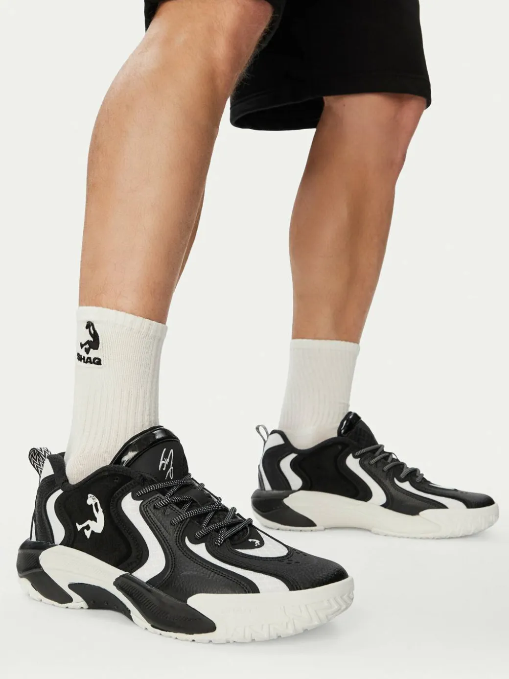Scarpe da basket EO-DUNKMAN AQ95084M-BW Nero