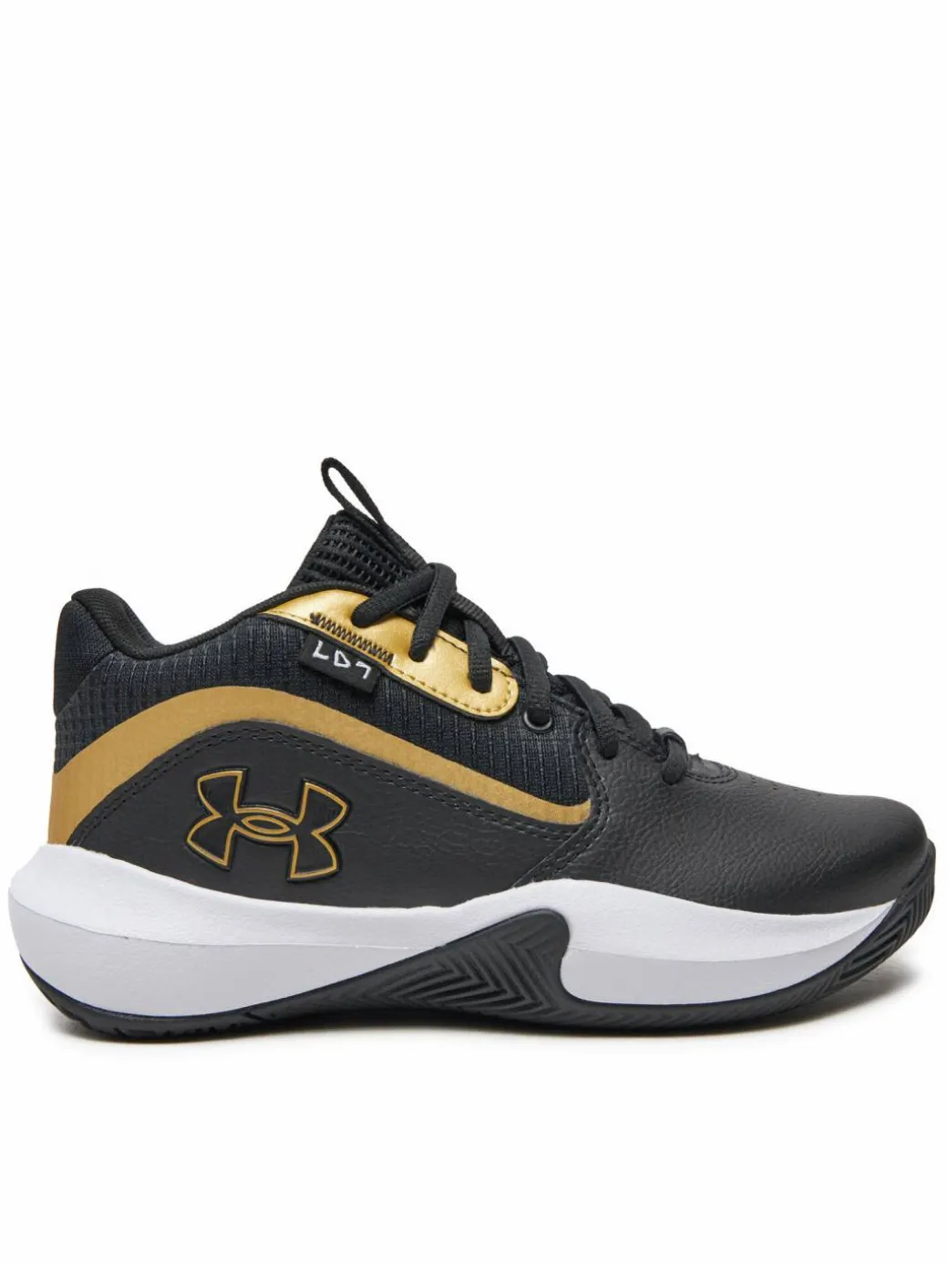 Scarpe da basket Grade School UA Lockdown 7 3028513 Nero