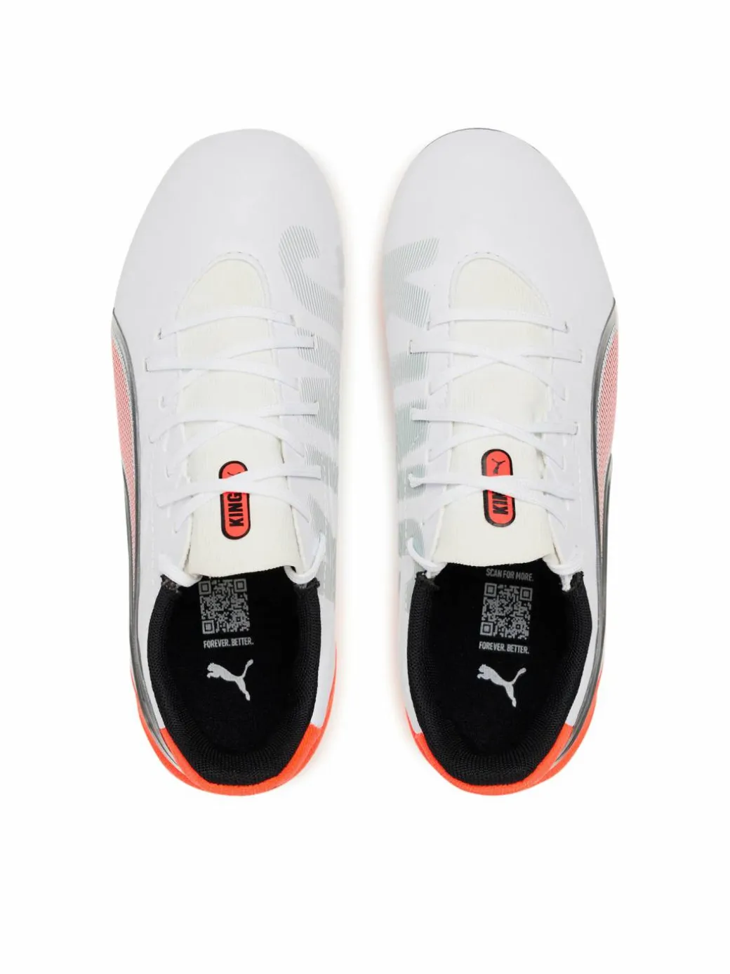 Scarpe da calcio King Match Fg/Ag Jr 108837 01 Bianco