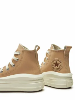 Scarpe da ginnastica Chuck Taylor All Star Move Platform Leather A09262C Beige