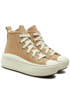 Scarpe da ginnastica Chuck Taylor All Star Move Platform Leather A09262C Beige