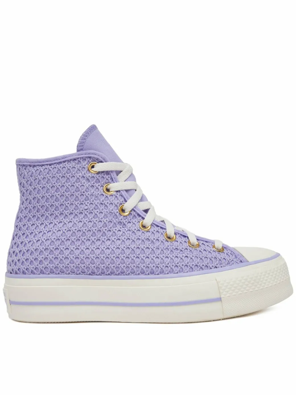Scarpe da ginnastica Chuck Taylor All Star Lift Platform Knit Kadın Mor A13644C Viola