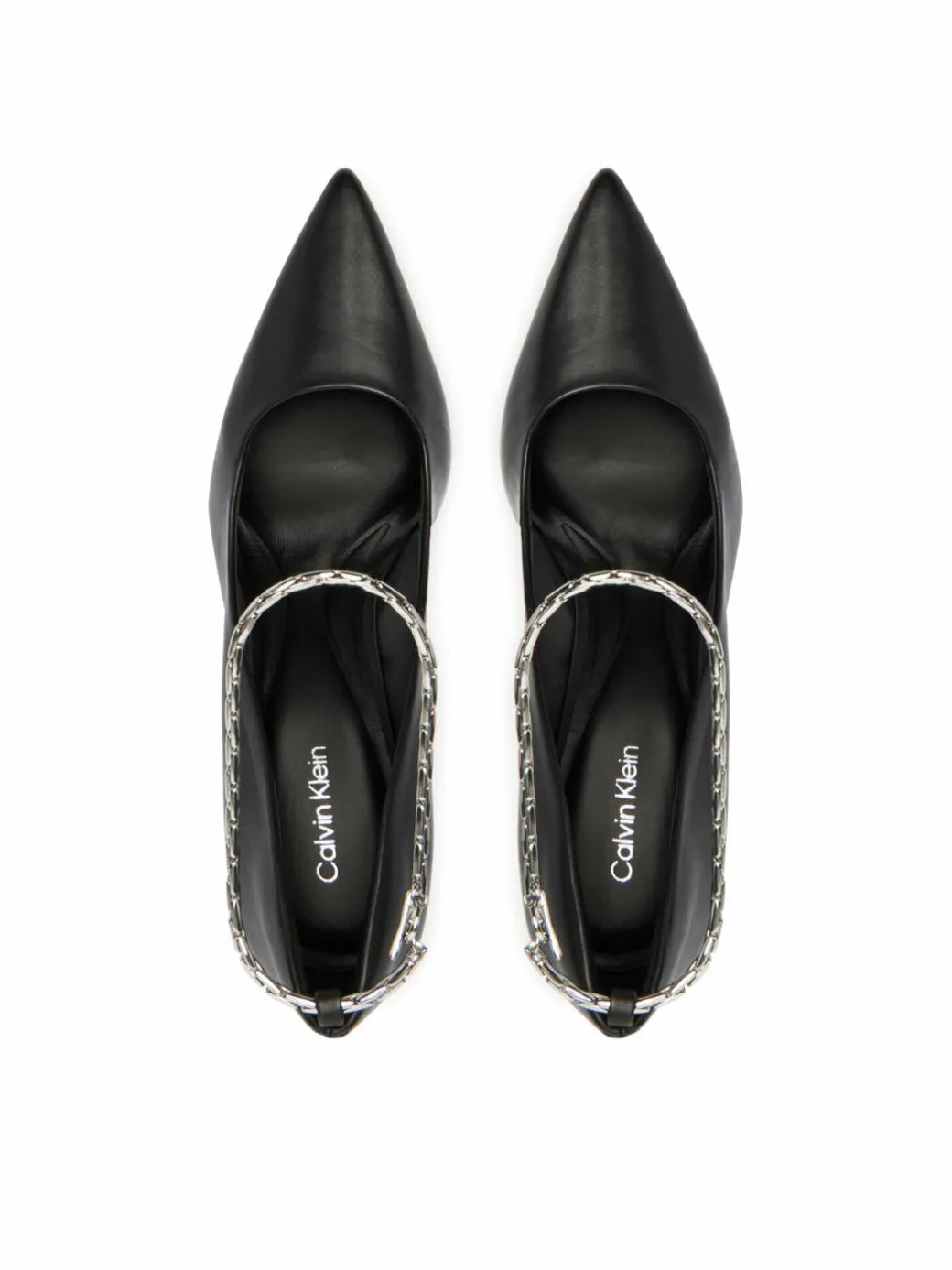 Scarpe stiletto Ess Stiletto Hdw Chain Lth 90 HW0HW02718 Nero