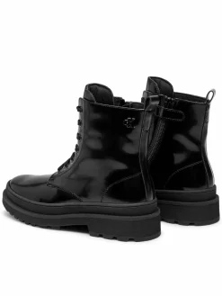 Scarponcini Lace-Up Bootie V4A5-81031-1453 S Nero