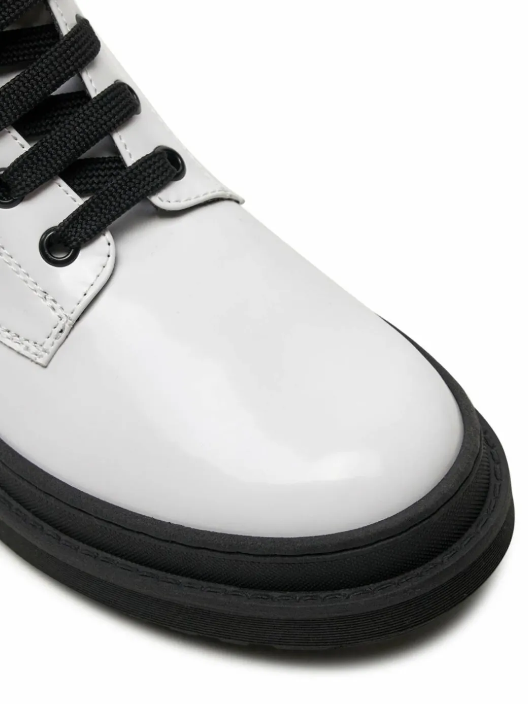 Scarponcini Lace-Up Bootie V4A5-81031-1453 S Bianco