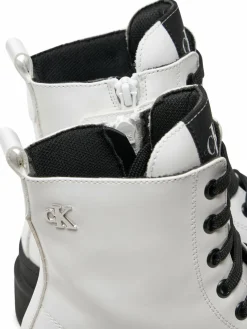 Scarponcini Lace-Up Bootie V4A5-81031-1453 S Bianco