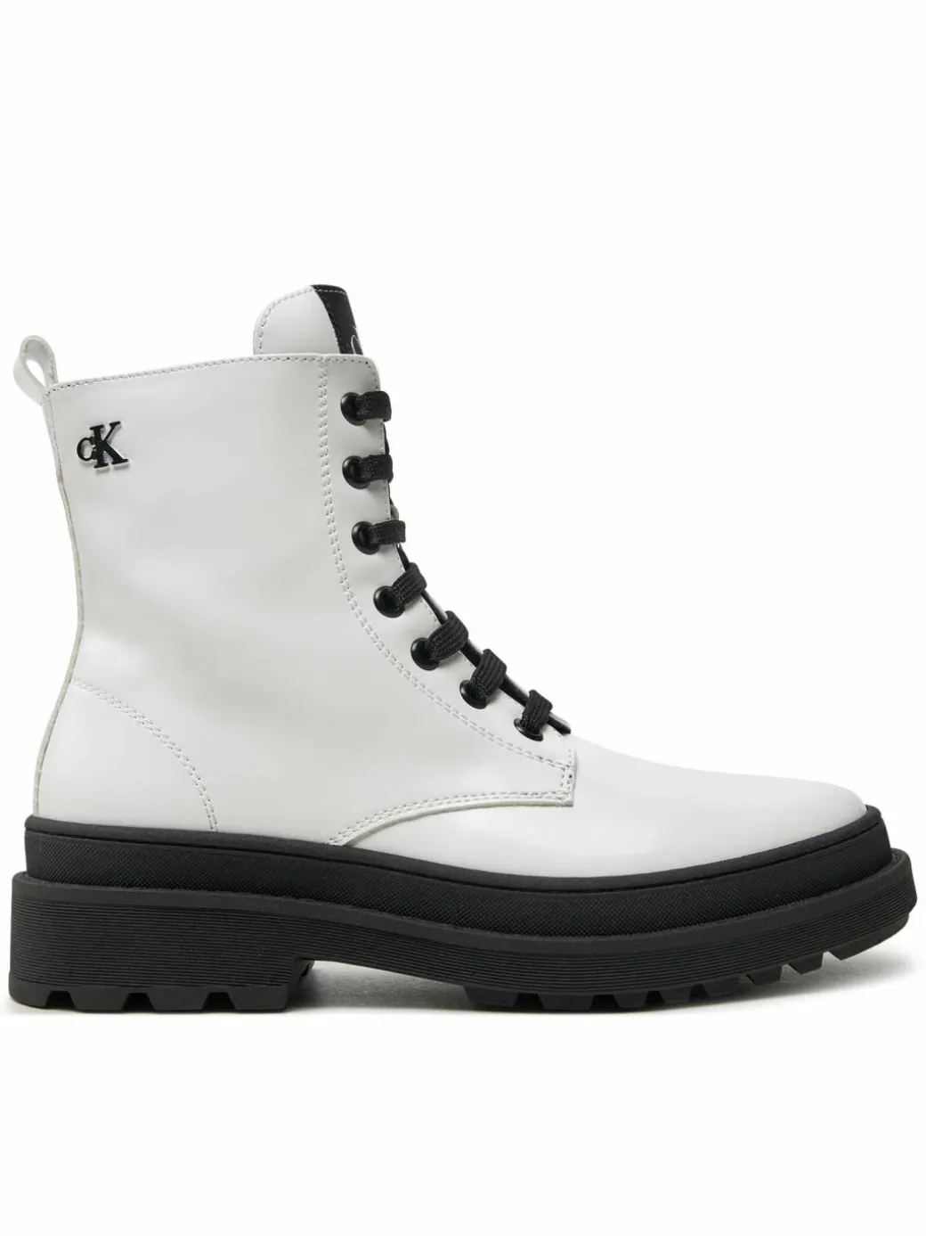 Scarponcini Lace-Up Bootie V4A5-81031-1453 S Bianco