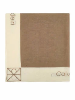 Scialle Linen Blend Emblem Pareo Scarf LV04F9021G Beige