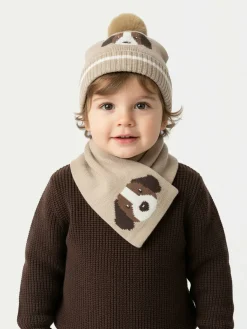 Set berretto e sciarpa 10018 Beige