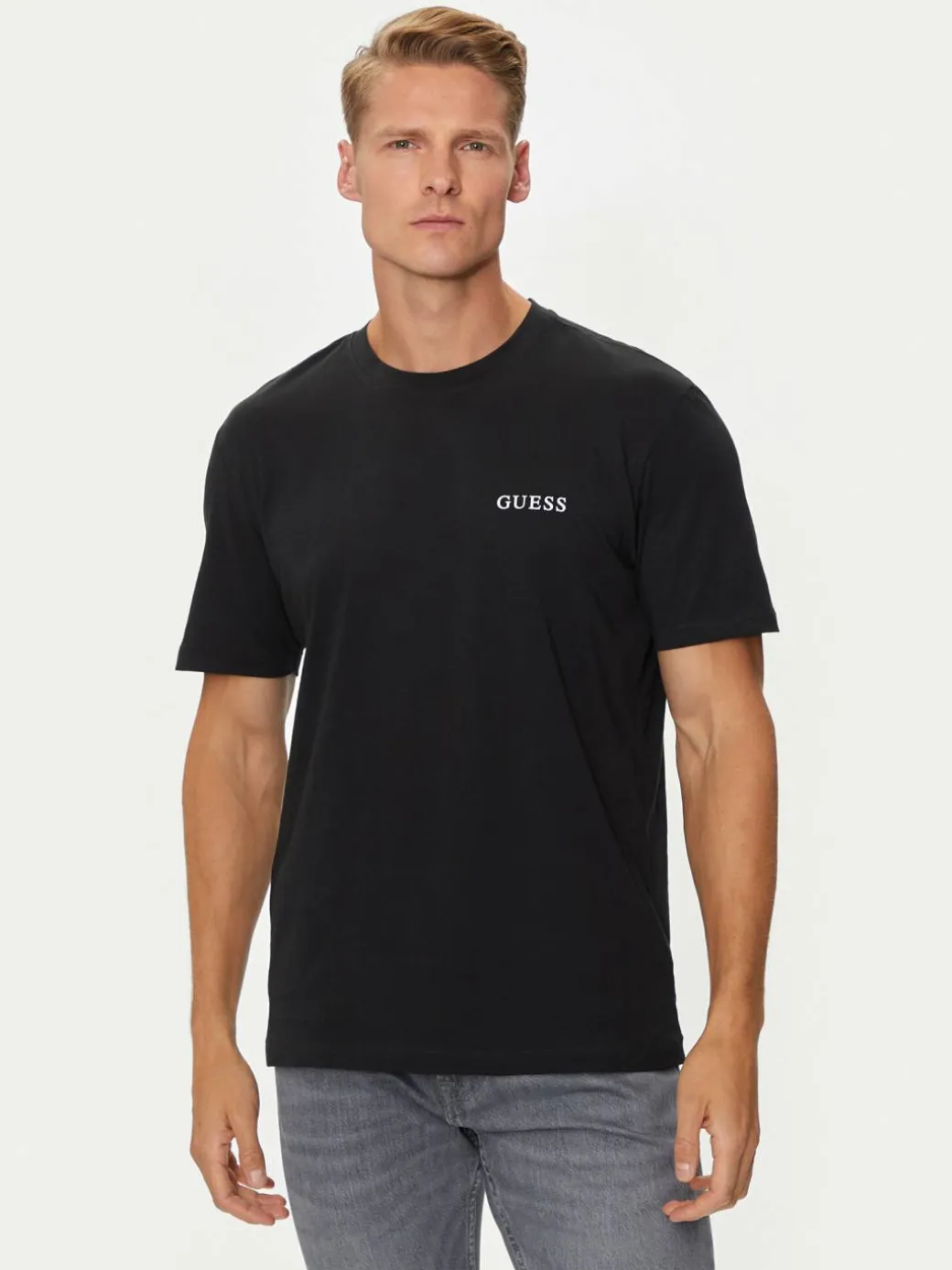 Set di t-shirt U4YG52 KCAM1 Nero Regular Fit