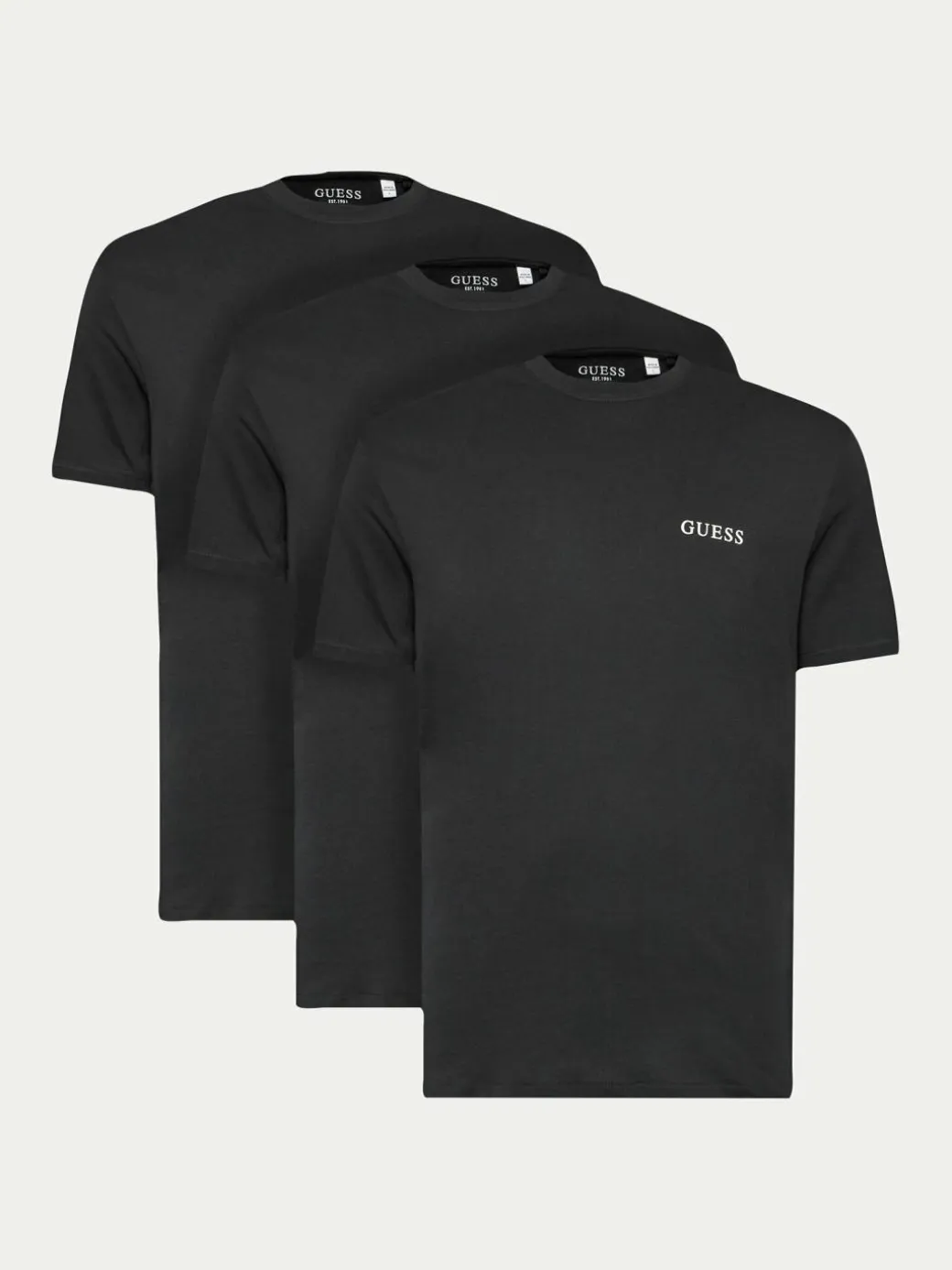 Set di t-shirt U4YG52 KCAM1 Nero Regular Fit