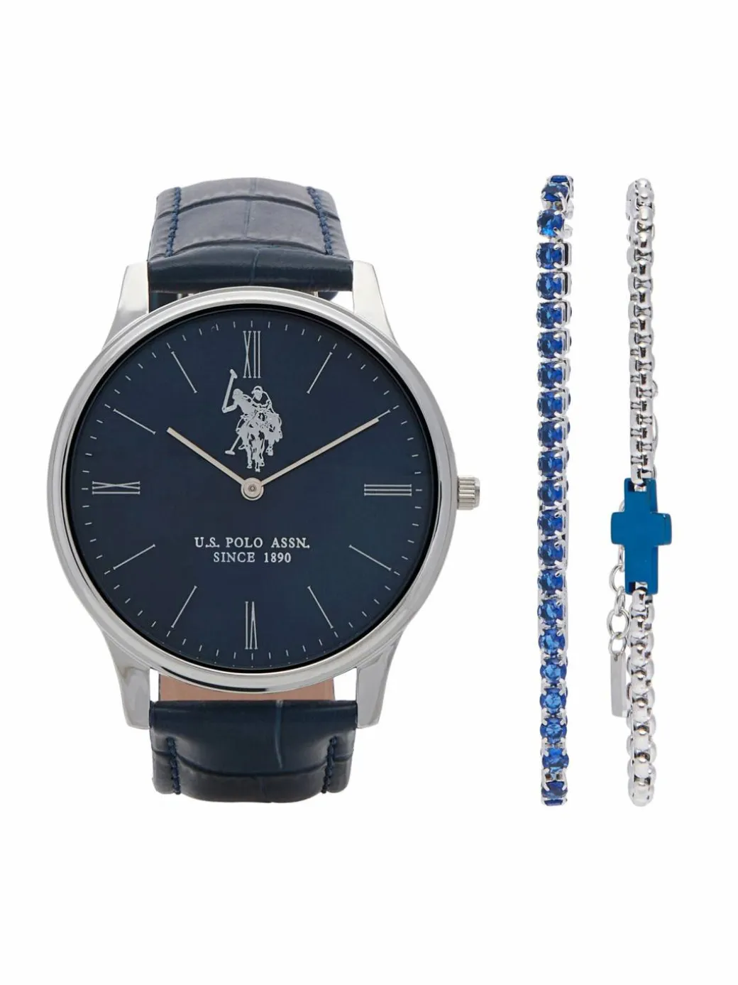 Set orologio e braccialetto USP6453TW Blu scuro