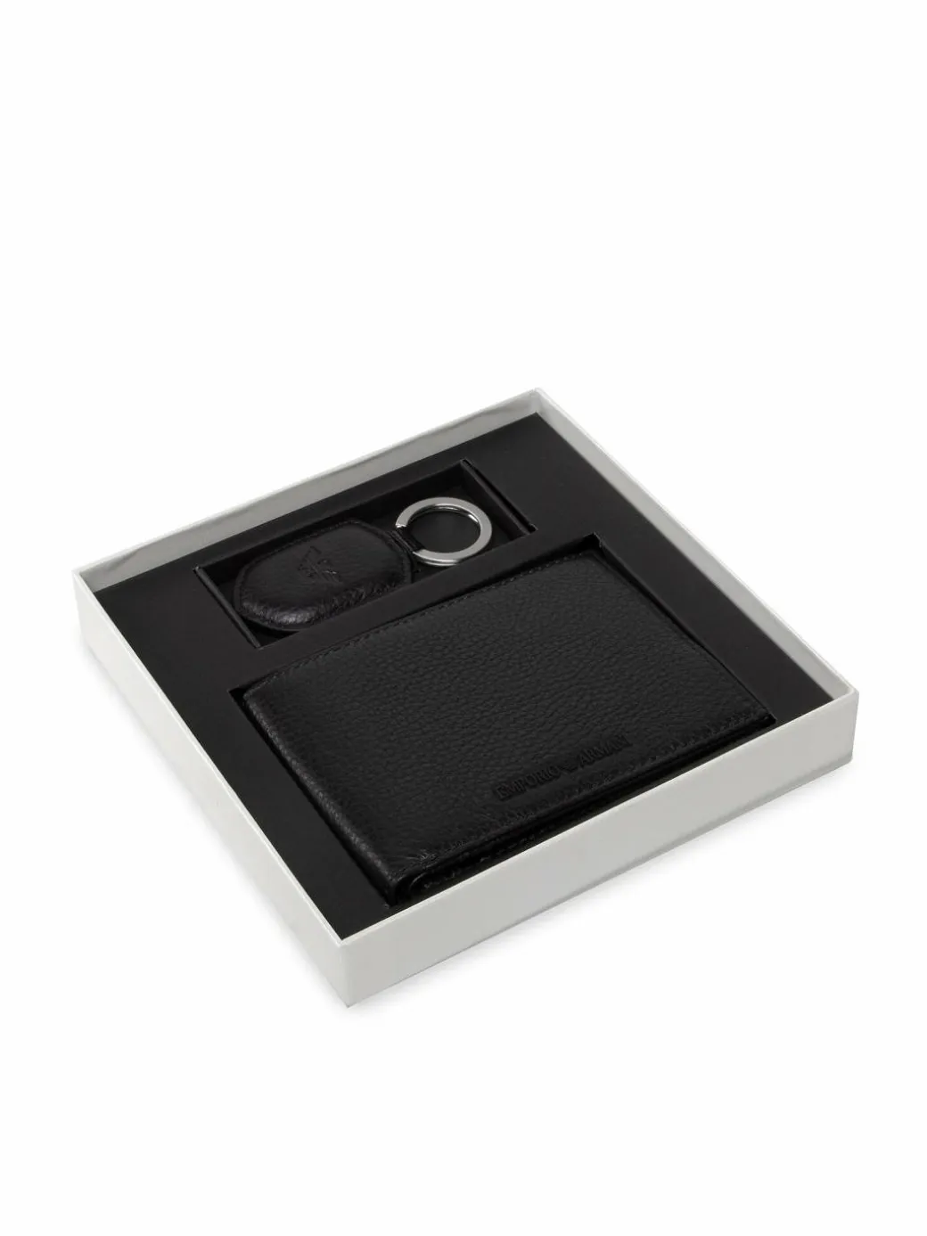 Set portafoglio e portachiavi Y4R222 Y068E 80001 Nero