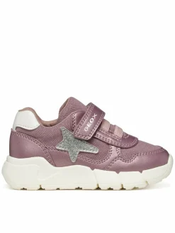 Sneakers B Flexyper Mini Girl B566NB 0AJAS C8217 M Argento scuro