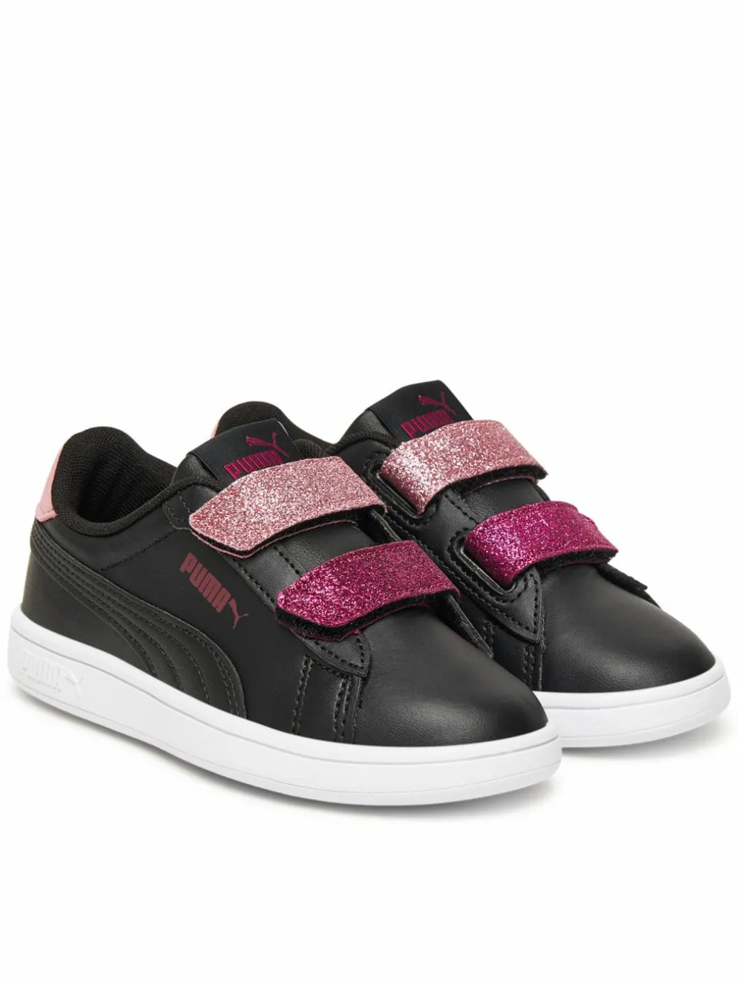 Sneakers Smash 3.0 L Glitter Velcro V Ps 395609 07 Nero
