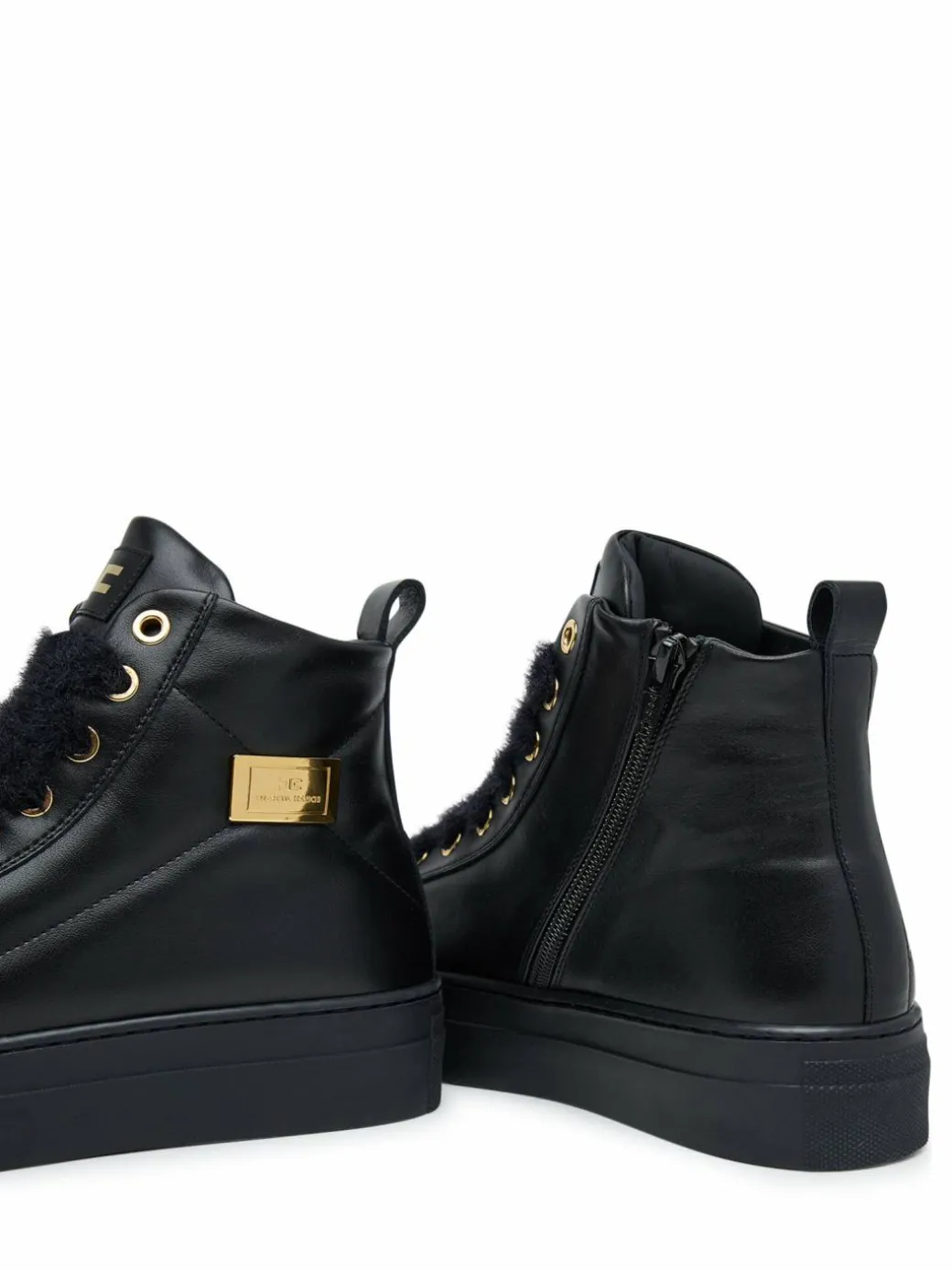 Stivaletti High Top Lace Up F4-A9E-0362-1251930 D Nero