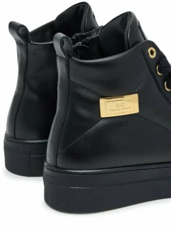 Stivaletti High Top Lace Up F4-A9E-0362-1251930 D Nero