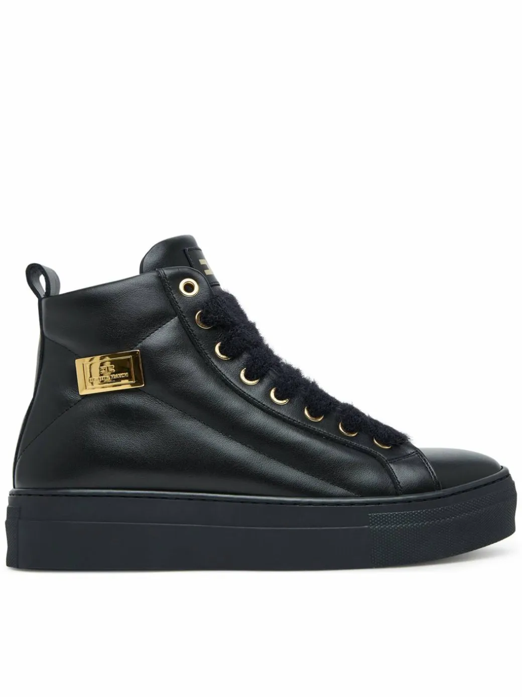 Stivaletti High Top Lace Up F4-A9E-0362-1251930 D Nero