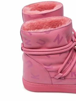 Stivali da neve Full Leather Print 65202-088 Rosa