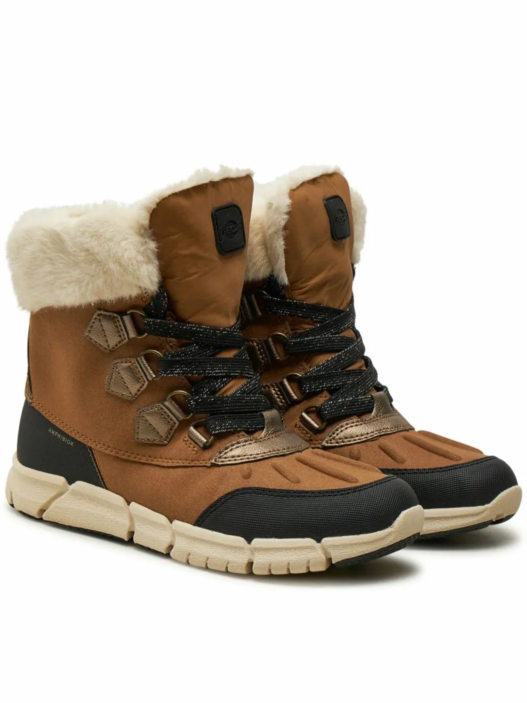 Stivali da neve J Flexyper Girl B Ab J46APA 0AU50 C6175 S Marrone