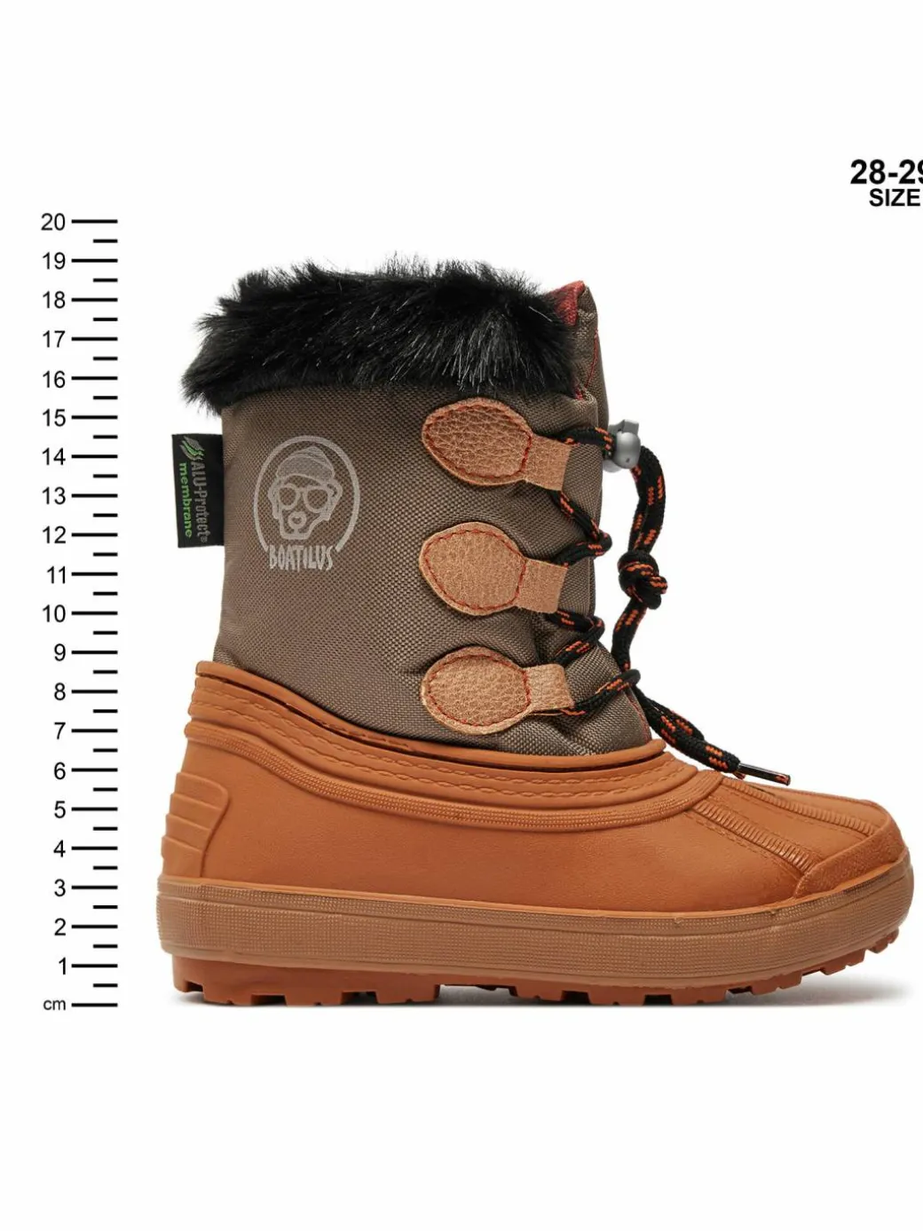 Stivali da neve Nippy 02 Sint. Leather Boot NN02 VAR.41NR Arancione