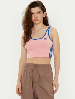 Top adicolor 3-Stripes JP2293 Rosa Slim Fit