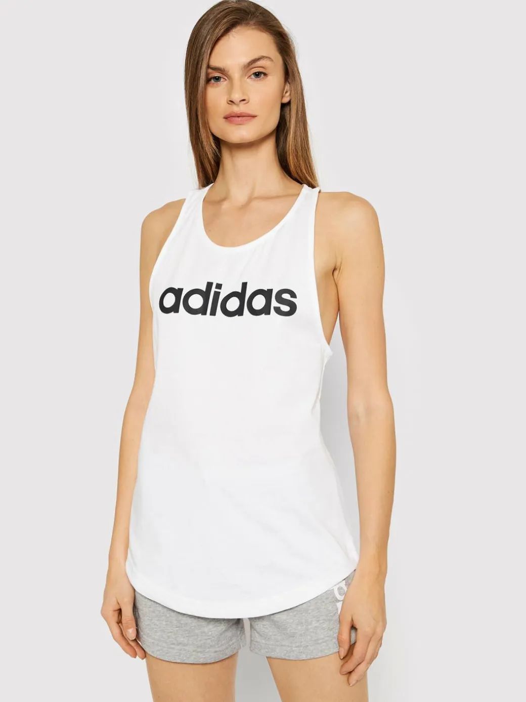 Top Essentials Loose Logo GL0567 Bianco Regular Fit