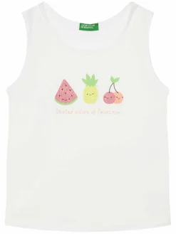 Top 3I1XGH012 Bianco Regular Fit