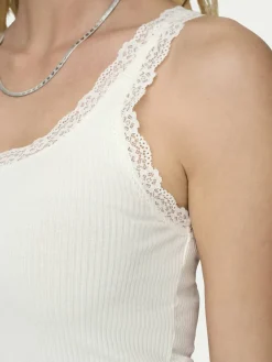 Top Sara 15345994 Crema Slim Fit