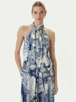 Top W6GHA2 W2463 Blu Regular Fit