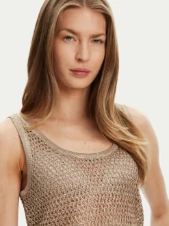 Top W5YR29 Z37G0 Beige Regular Fit