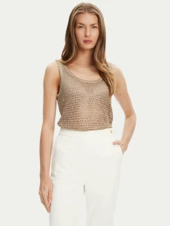 Top W5YR29 Z37G0 Beige Regular Fit