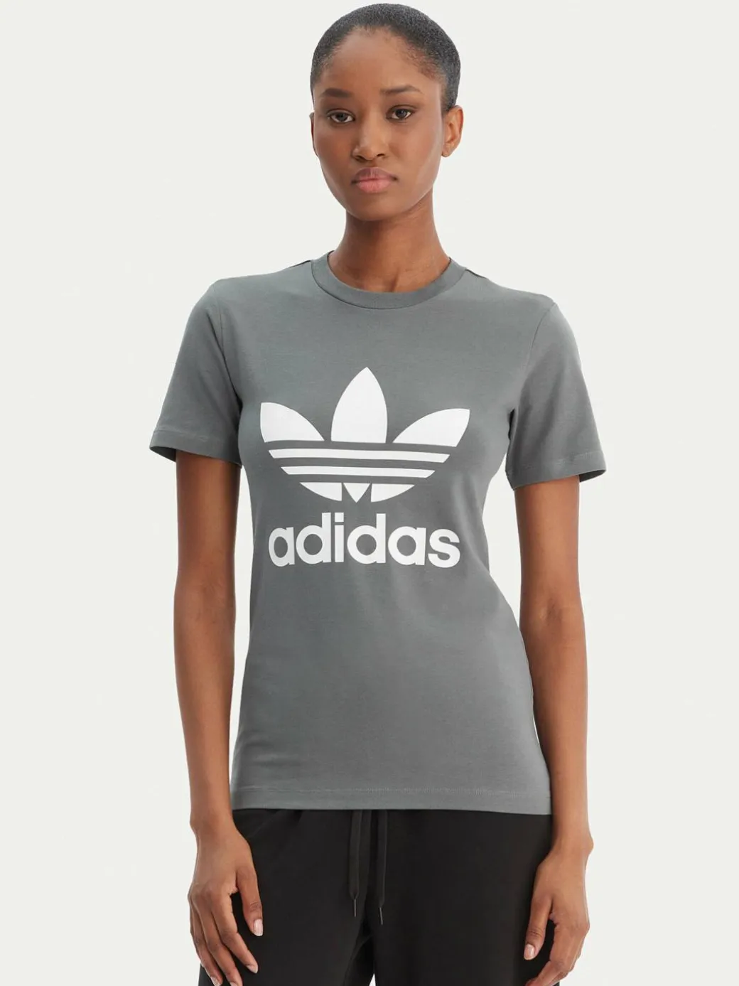 T-shirt adicolor Classics Trefoil GN2903 Grigio Regular Fit