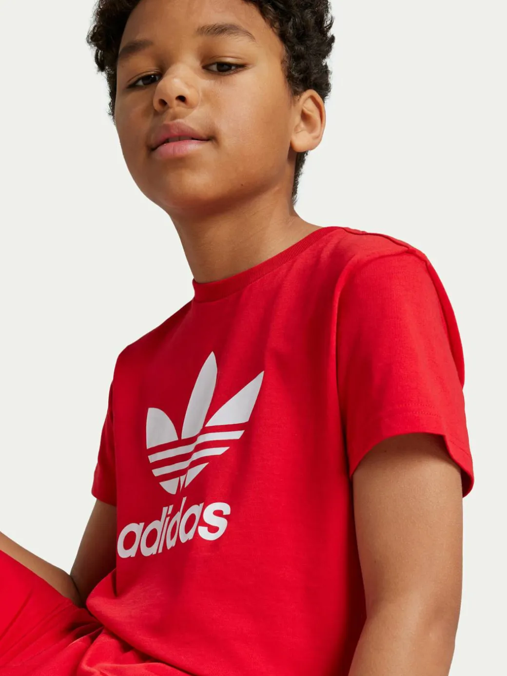 T-shirt adicolor Trefoil IY7423 Rosso Regular Fit