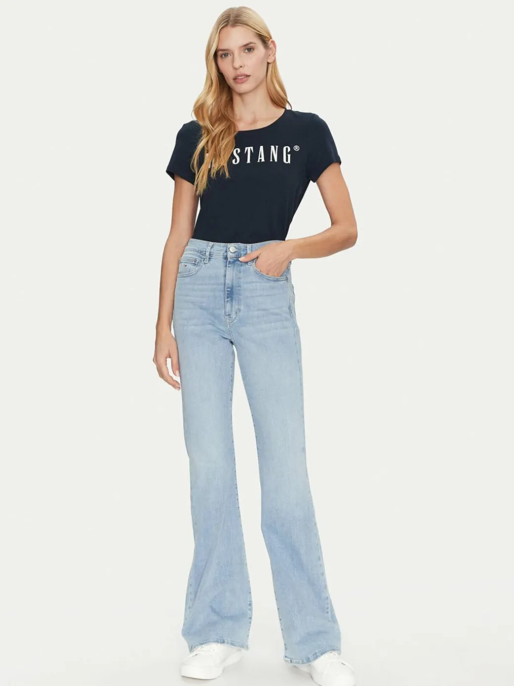 T-shirt Alma 1013933 Blu scuro Regular Fit