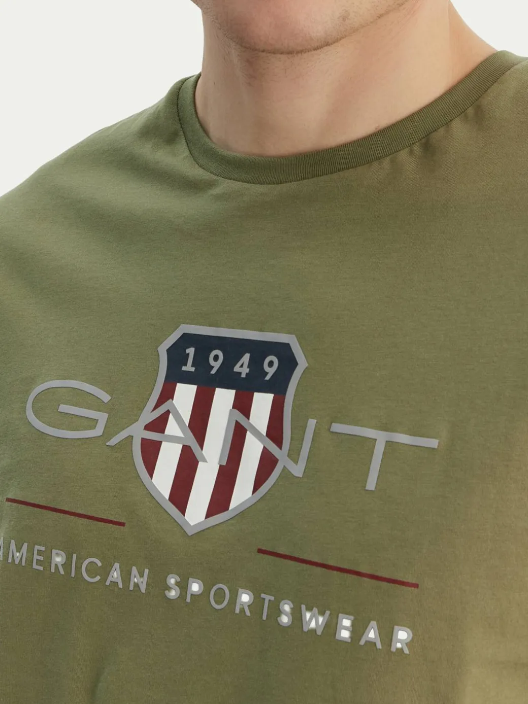 T-shirt Archive Shield 2003199 Verde Regular Fit