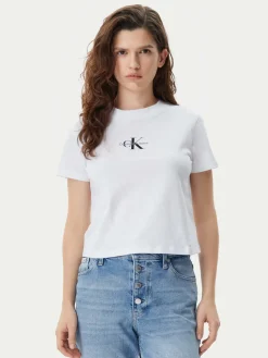 T-shirt Baby Tee J20J223113 Bianco Slim Fit