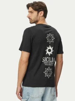 T-shirt Calm 12297701 Nero Regular Fit