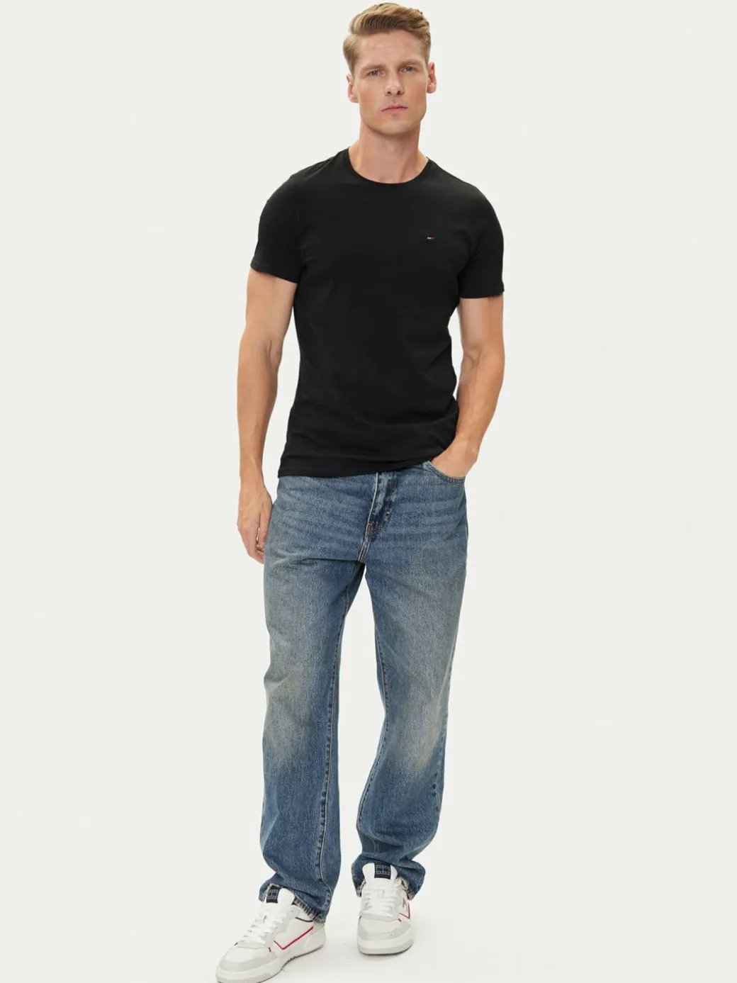 T-shirt DM0DM04411 Nero Slim Fit